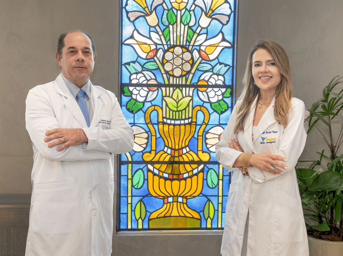 Dr. Túlio e Dra. Maria Rachel na Ultra-Imagem Viegas